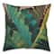 Hand Painted Leaves 18&#x22; x 18&#x22; Indoor / Outdoor Pillow